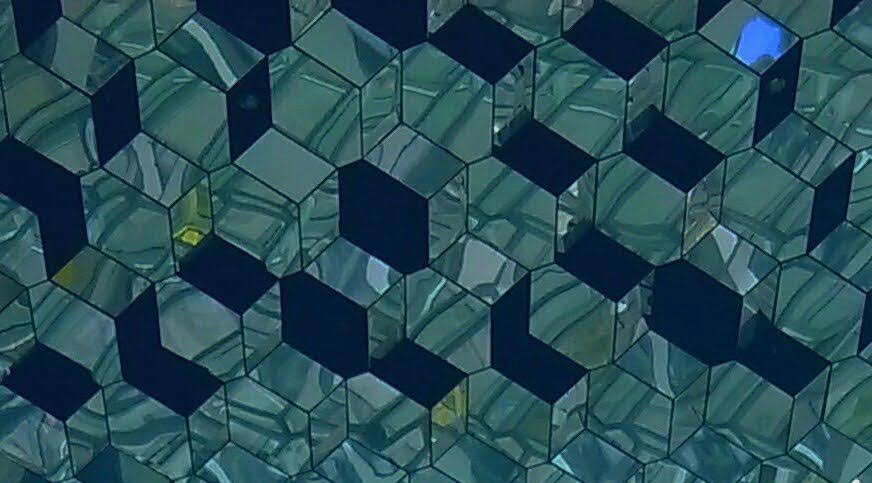 Glass walls. Harpa Concert Hall, Reykjavik