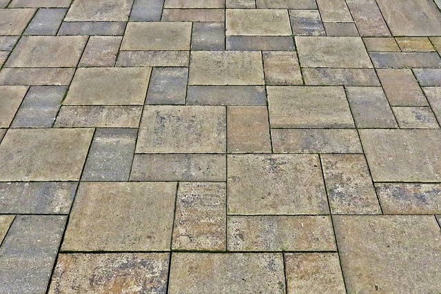 Photograph of stone paving slabs